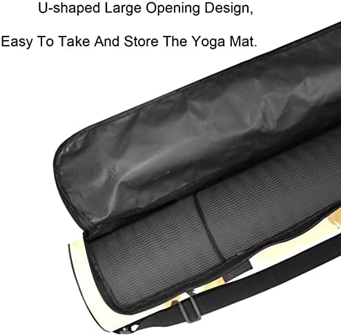 RATGDN Yoga Mat Bag, Running Horses Exercise Yoga Mat Carrier Full-Zip Yoga Mat Carry Bag cu curea reglabilă pentru femei bărbați