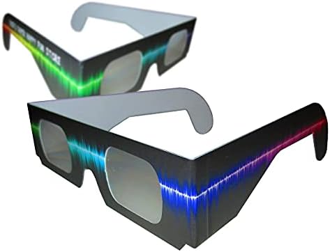 Focuri de artificii difracție prisma Ochelari - Trippy Tie Dye și rave Waves Frame Designs-50 pahare de hârtie Total-A se vedea