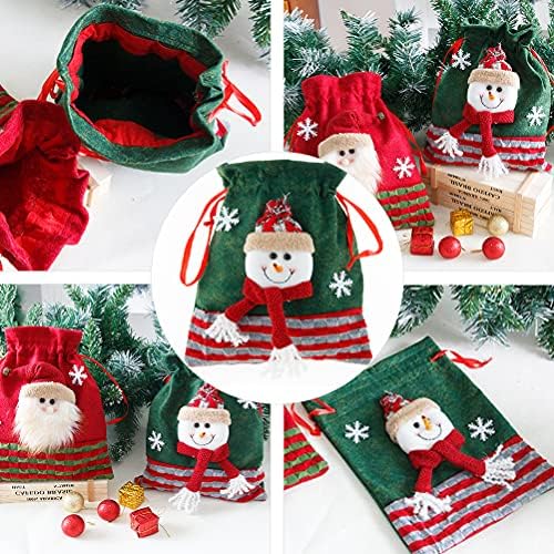 1 Pc retro simțit prezent sac tricotate tesatura cadou sac decorative Crăciun sac Decor pentru petrecere celebrare