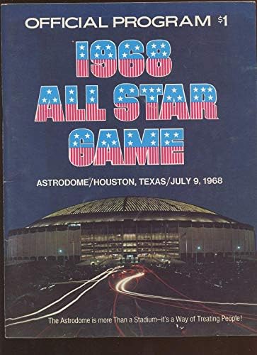 1968 MLB All Star Game Program la Houston Astros EX + - programe MLB