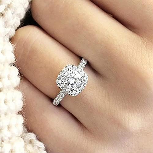 2023 noi logodne rotunde tăiate zirconi Inele de nuntă pentru femei Inele de bijuterii pentru femei Inele de inel cu diamante