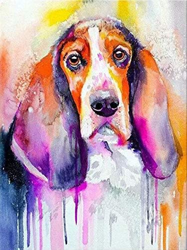 QGHZSCS vopsea de numere Digital pictura DIY British Pet Dog catelus imagine B6