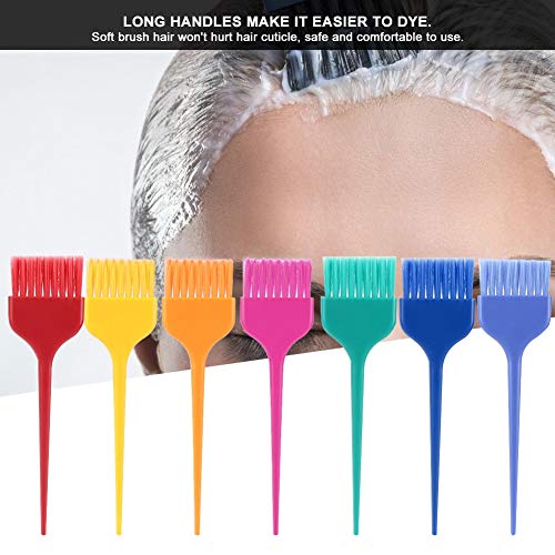 Perie de culoare a părului, 7pcs colorant perie set de păr colorat vopsit păr set de perie profesională de coafură profesională