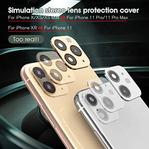 iPhone XR / X convertiți la iPhone 11/11 Pro/11 Pro Max autocolant pentru lentile, Protector pentru lentile Dikkar pentru iPhone