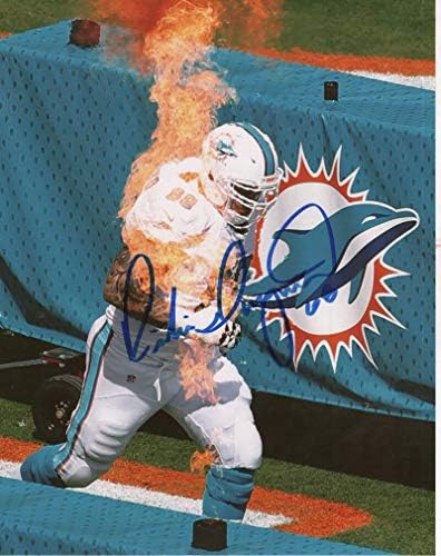 Richie Incognito Miami Dolphins Fire Semnat Autographed 8x10 Foto W/COA