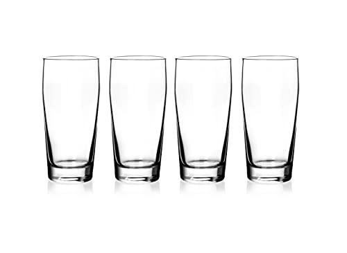 North Mountain Supply Amsterdam beer Glasses - sticlă în stil tradițional pentru toate aromele de bere - 13 uncii-Set de 4