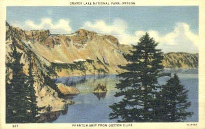 Parcul Național Crater Lake, carte poștală din Oregon