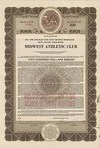 Clubul Atletic Midwest-Obligațiune De 200 USD