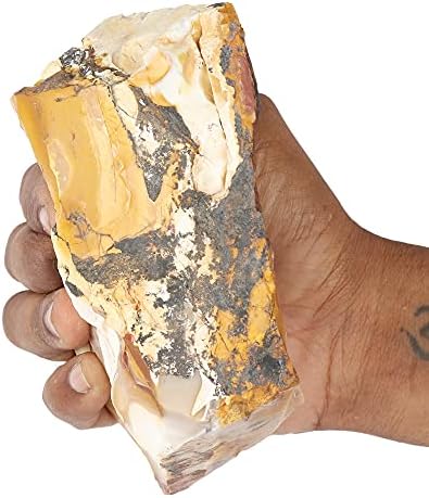 4979 Ct. A Grad alb & amp; Galben Mookaite Jasper Rough Crystal Chakra naturale piatra vindecare cristal pentru pentru rostogolire,