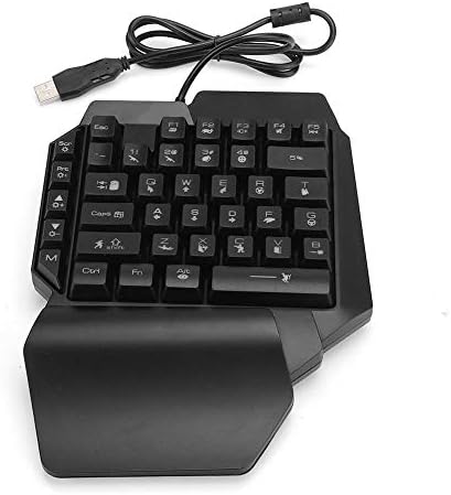 tastatură gostcai cu o singură mână pentru PUBG Computer accesoriu mecanic pentru jocuri cu iluminare atrăgătoare,suport Ergonomic pentru încheietura mâinii,tastatură cu fir USB, ideală pentru jocul PC / Mac