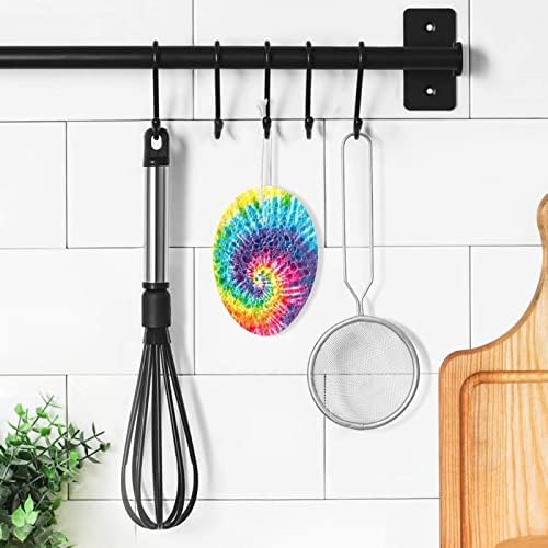 ALAZA Abstract Swirl Design Viese colorant Natural Sponge de celuloză de bucătărie pentru vase spălând baie și curățare gospodărească,