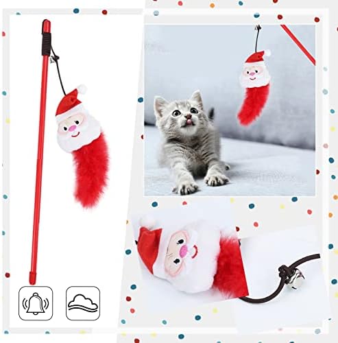 Câine Chew pentru Chewer agresiv Crăciun pisică jucărie jucărie interactivă pisică cu clopot pentru Meidum mic pisici mari