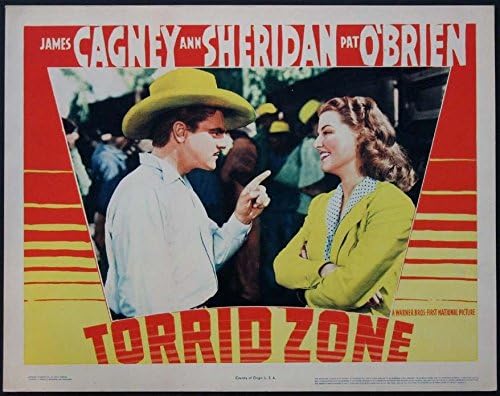 ZONA FIERBINTE JAMES CAGNEY ANN SHERIDAN 1940 ORIGINAL 11X14 LOBBY CARTE DE FILM POSTER