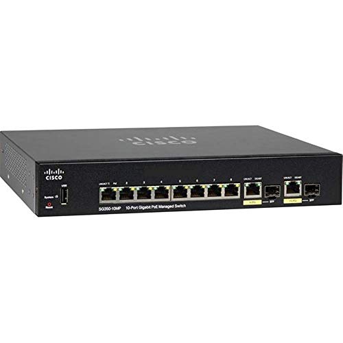 Cisco Systems SG350-10MP Comutator gestionat cu 10 porturi Gigabit