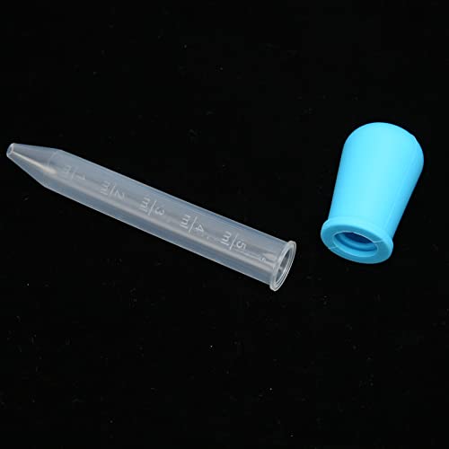 Dropper lichid de 5 pc, picător de bijuterii DIY, 5 ml Silicon Cap Dropper calibrat, instrument de clasificare AB Glue, pentru