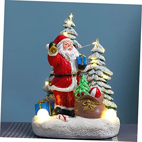 Nolitoy 1pc Home Claus Design de Crăciun Moș Crăciun decorare decorațiuni decorațiuni de rășină pentru podoabă de iarnă luminoasă
