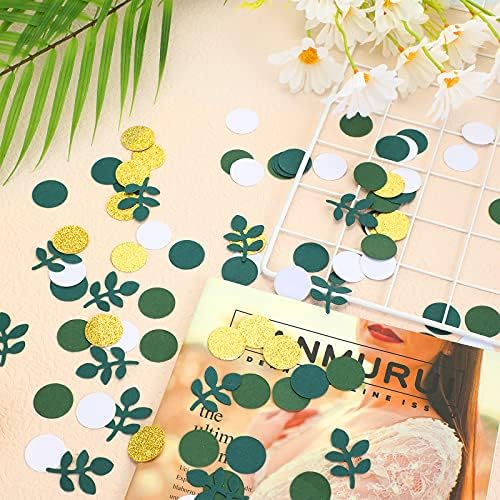 120 de bucăți verzi pentru bebeluși confetti decorațiuni de hârtie mese de hârtie confetti punct cerc cerc de hârtie confetti