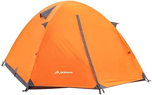 Bisinna 4 persoane Camping Cantul de Camping Backpacking Turbac ușor Impermeabil Inteproof Inteproof Două uși Configurare ușoară