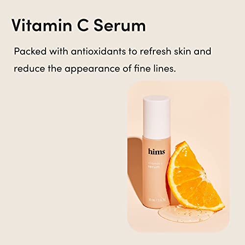 ser hims vitamina c pentru bărbați-luminează tonul pielii, echilibrează tenul-vitamina C, foarte concentrat, ușor, parfum de