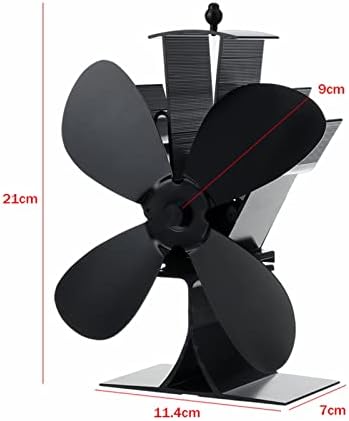 SYXYSM 4 aluminiu semineu Fan liniștită căldură alimentat aragaz Fan lemne Eco-Friendly eficiente de distribuție a căldurii