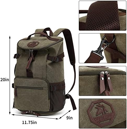 Gym Duffle Bag Rucsac 4-Way vintage panza cu pantofi compartiment pentru călătorie sport drumeții laptop