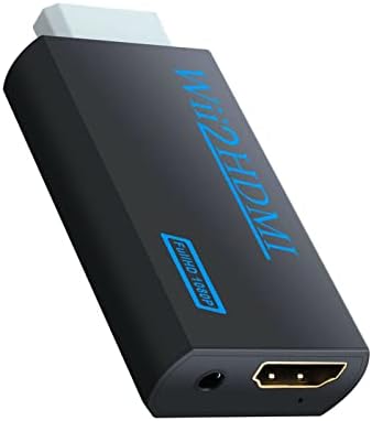 XUNION Portabil Wii to HDMI Adaptor pentru 720p 1080p HD Upscale 3,5mm Adaptor de ieșire audio TV OQ6