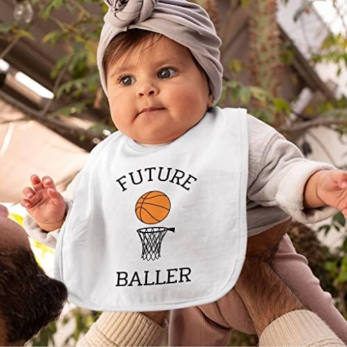 Future Baller Baby Bibs - Basketball Baby Feeding - salopete sport pentru a mânca