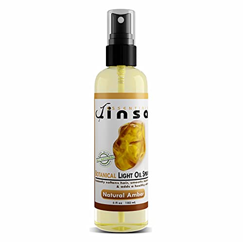 Jinsa Essentials | Spray botanic de ulei ușor | ingrediente vegetale naturale | Hidratează părul fără acumulare adaugă