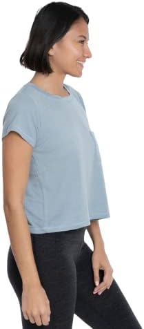 Tricou Pentru Femei Din Lână Merino - Tricou Cu Gât De Echipaj Decupat-Ultralight