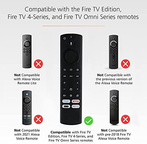 Insignia TV de acoperire de la distanță compatibil cu Seria originală de foc Omni QLED sau TV 4-Series Smart TV | New ns-RCFNA-21
