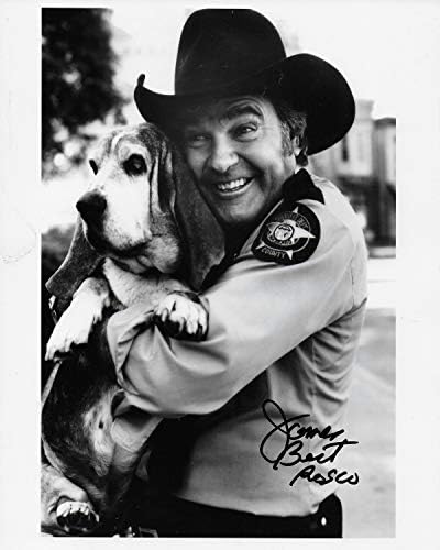 James Best în rolul șerifului Rosco P. Coltrane fotografie originală autografată 8X10