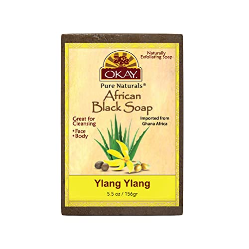 Bine / săpun negru African cu Ylang Ylang / pentru toate tipurile de piele / curăță și exfoliază / hrănește și vindecă / fără