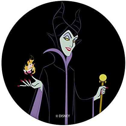 Disney Sleeping Beauty Maleficent cu personalul și Aurora Flame Popsockets Popgrip: Grip swapable pentru telefoane și tablete