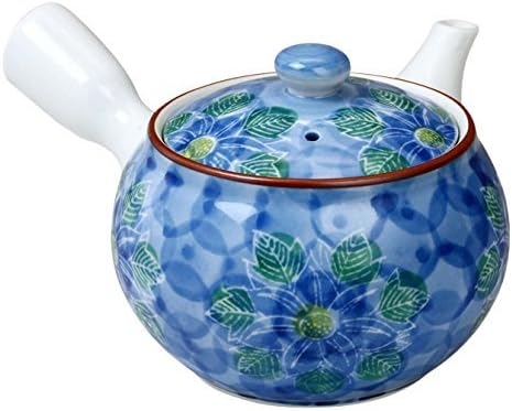 Ceainică elegantă Uchigai Tetsu Senka U Teapot, Porțelan / dimensiune de ceai japonez / dimensiune 6,5 x 4,2 x 3,7 inci (16,5