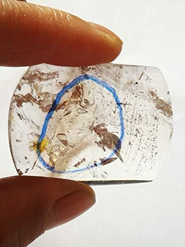 Real Tibet Himalaya mare altitudine Enhydro cristal cuarț 1.69 Inch cu 1 ușor vizibile în mișcare Bubble