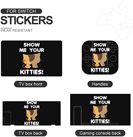 Show Me Kitty Switch Skin Selecker Sticker Full Wrap Cover Decal Decal Protector Film Sticker