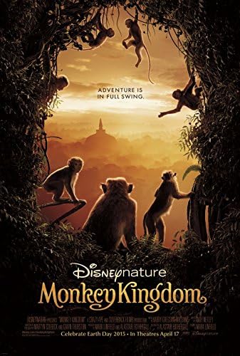 Disney's Monkey Kingdom 27x40 D/S Film Poster Poster One Foaie 2015