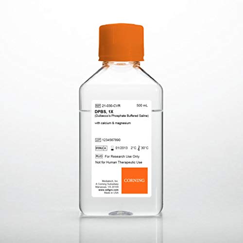 Mediatech 20-030-CV soluție salină tamponată cu fosfat Dulbecco, 10X cu calciu și magneziu, 500 mL