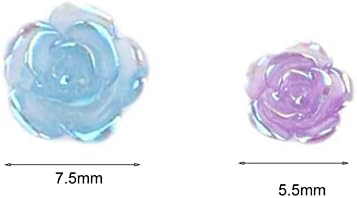 50pcs/set unghii strasuri rafinate DIY Lightweight Micuță drăguță fotocromică Camellia Flori de unghii Decor de unghii de frumusețe