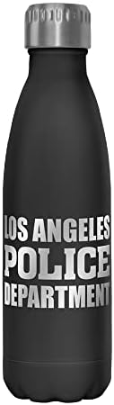 Departamentul de Poliție al Departamentului de Poliție din Los Angeles 17 oz sticlă de apă din oțel inoxidabil, 17 uncii, multicolor